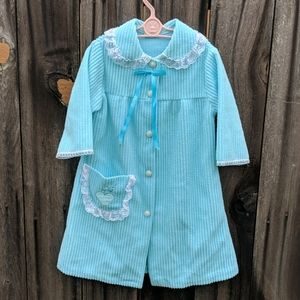 Vintage Child's Robe Formal Nightgown 3T Lace